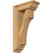 Ekena Millwork Westlake Traditional Rough Sawn Bracket w/ Offset Brace, Western Red Cedar, 6"W x 16"D x 28"H BKT0604X16X28WTL01RWR - alternate 1